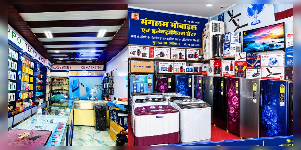 Manglam Mobile Shop Interior Counter & Electronics Showroom